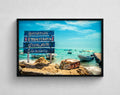 Cuadro decorativo enmarcado de Chichiriviche Playa Norte 80x60 cm