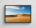 Cuadro decorativo enmarcado de médanos y dunas de arena 80x60 cm